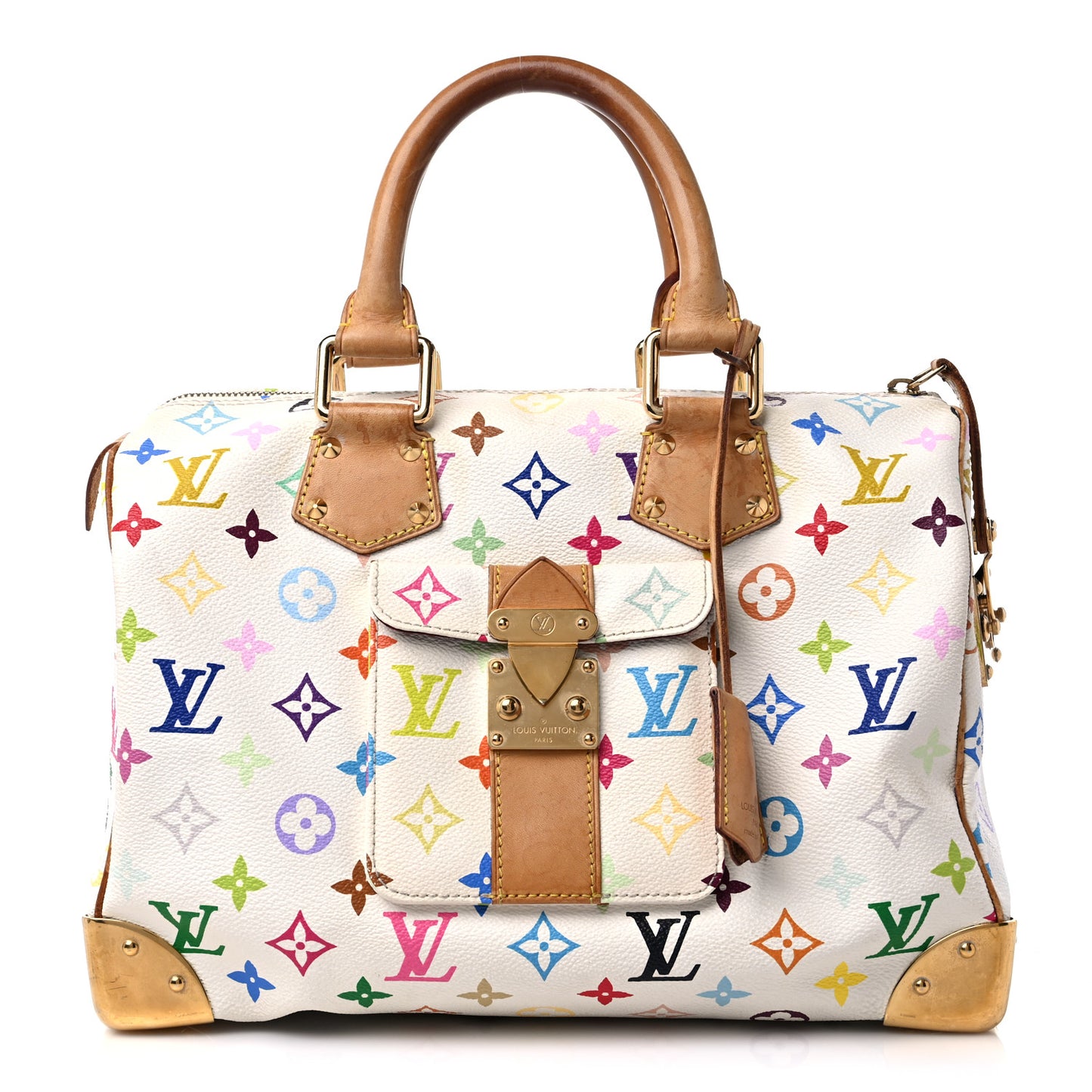 Monogram Multicolor Speedy 30 White