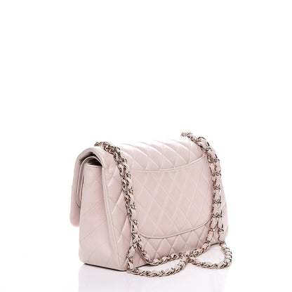 Chanel Lambskin Quilted Jumbo Double Flap Light Beige 4 of 12