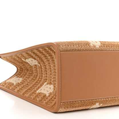 Burberry Raffia Calfskin Medium Freya Tote Natural 9 of 10
