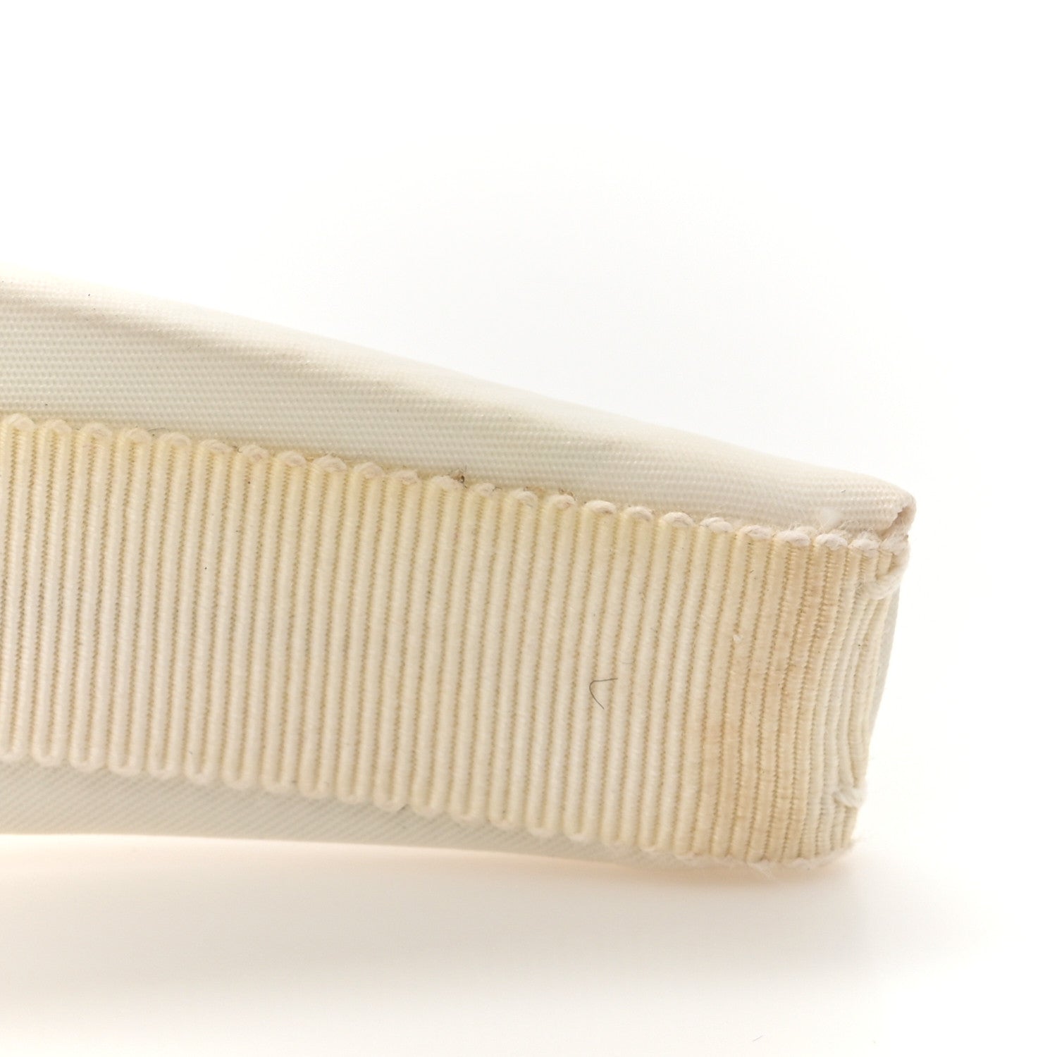 Prada Re-Nylon Triangle Logo Headband White 5 of 5