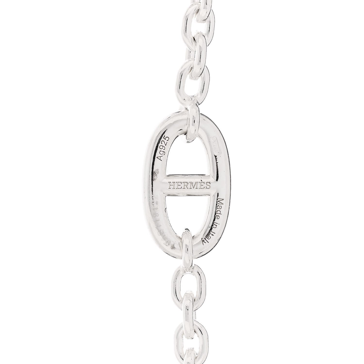Hermes Sterling Silver Farandole Necklace 120 4 of 5