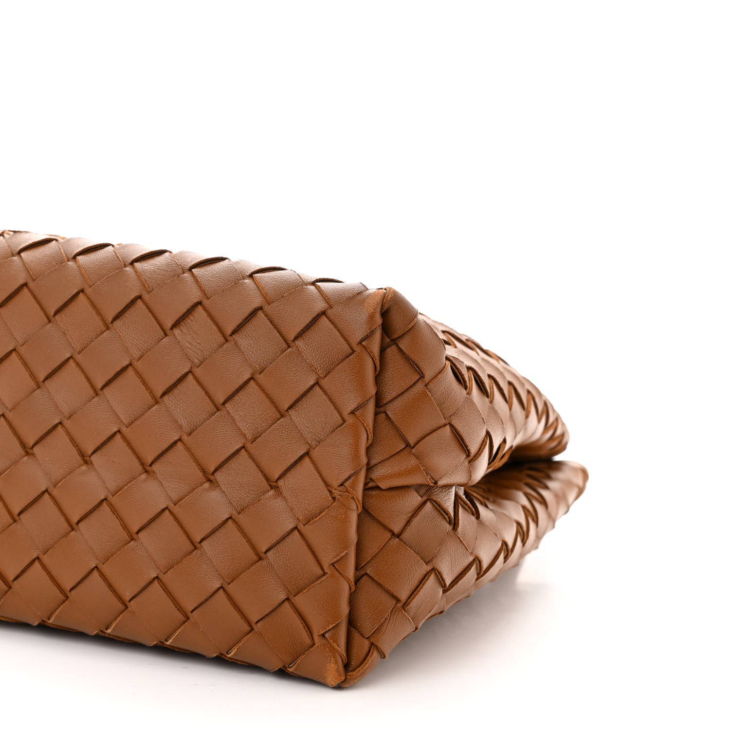 Bottega Veneta Nappa Intrecciato Medium Andiamo Shoulder Bag Cognac 9 of 11