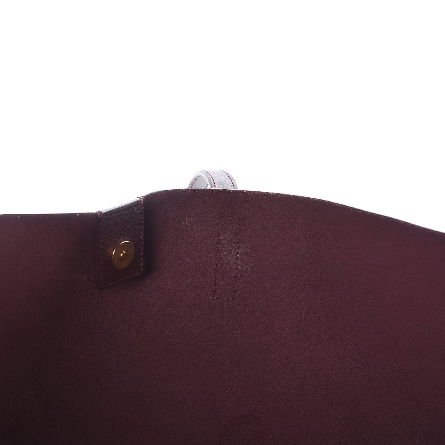 Calfskin Large Shopping Tote Bordeaux
