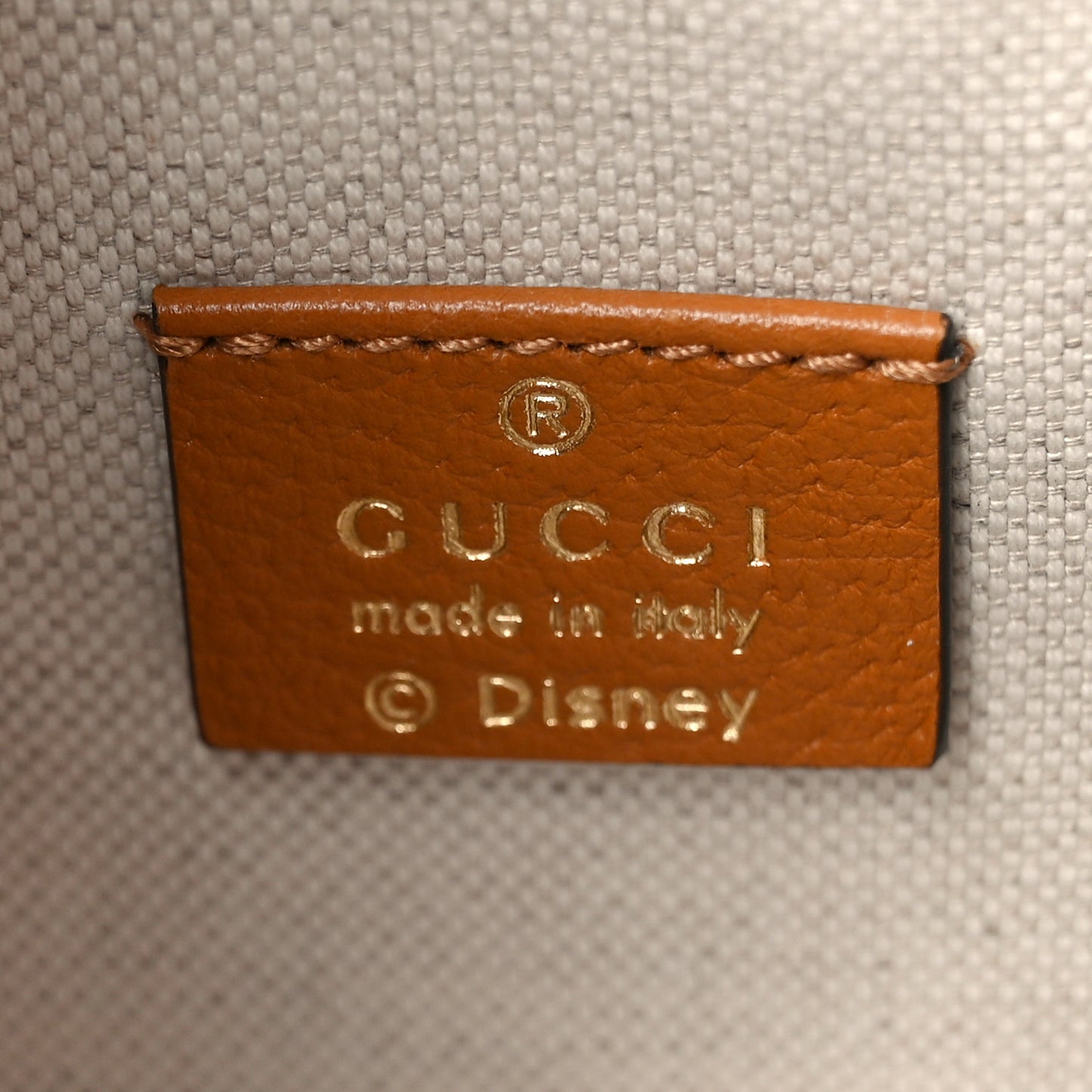 X DISNEY Mini Vintage GG Supreme Monogram Bucket Bag Beige Vintage Sun Oil