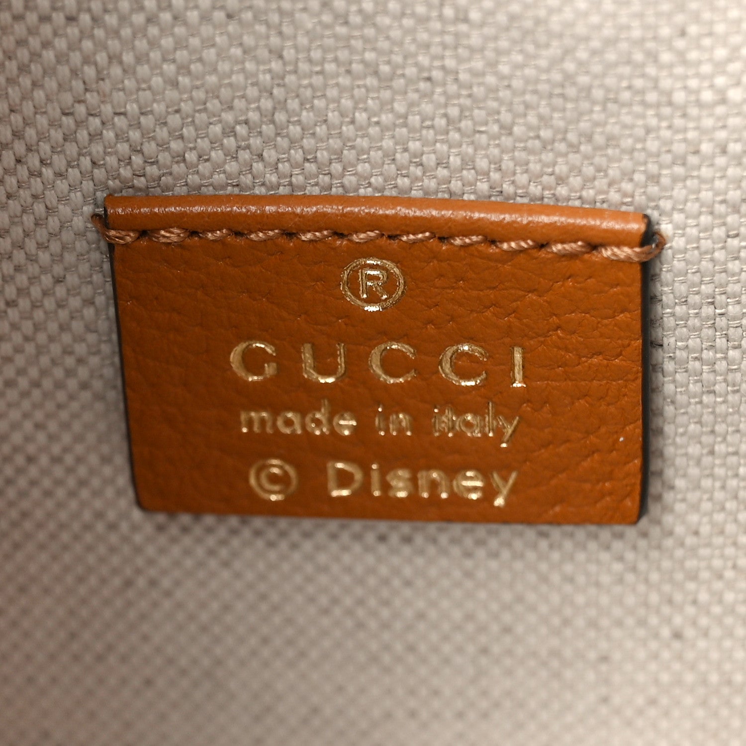 Gucci X DISNEY Mini Vintage GG Supreme Monogram Bucket Bag Beige Vintage Sun Oil 6 of 10