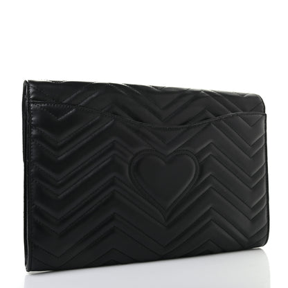 Gucci Calfskin Matelasse GG Marmont Clutch Black 5 of 21