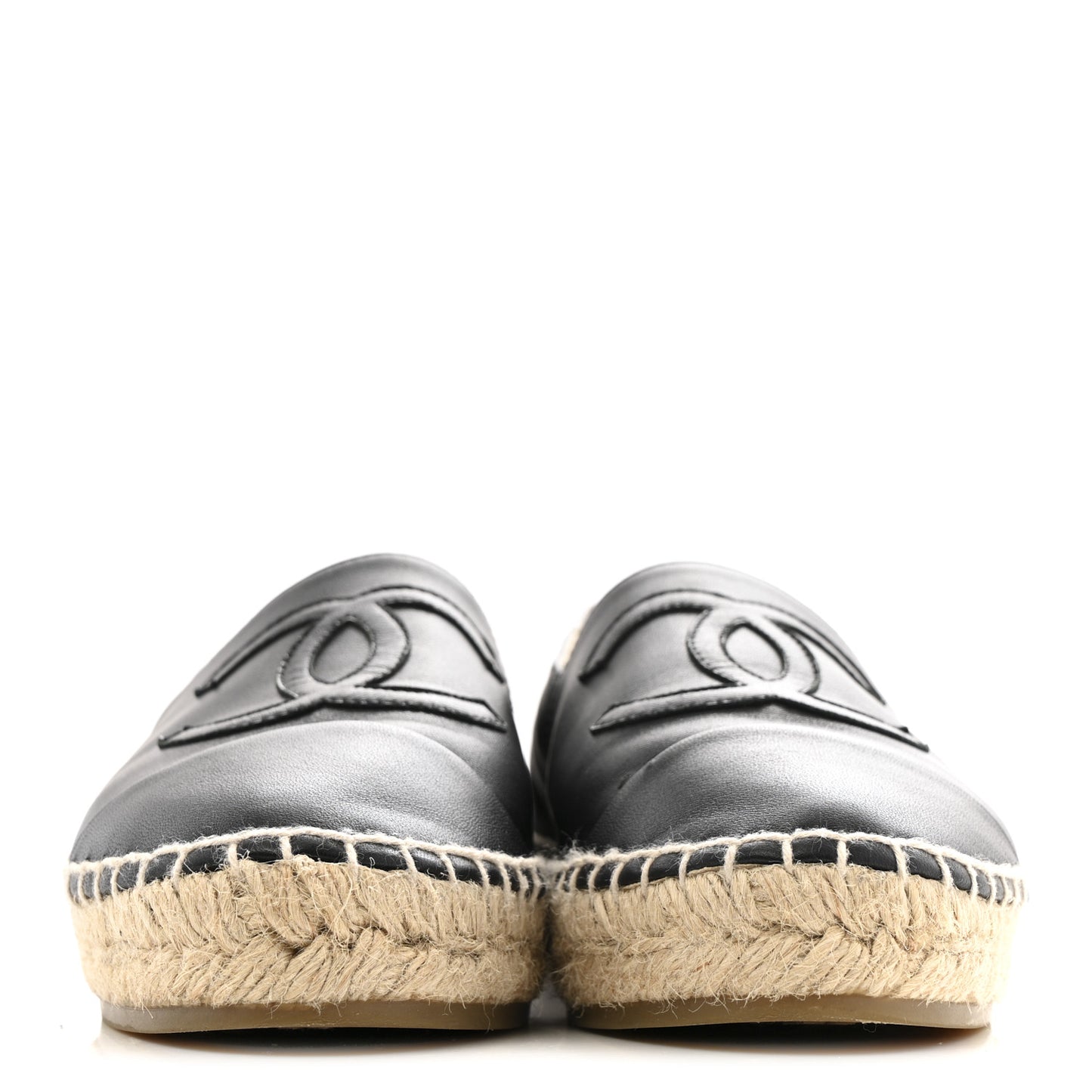 Lambskin CC Espadrilles 36 Black