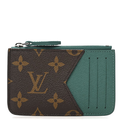 Louis Vuitton Monogram Zipped Romy Card Holder Borneo Green 1 of 7
