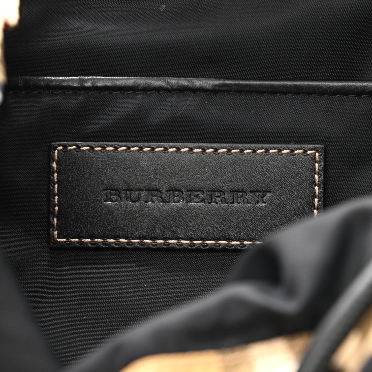 Burberry Vintage Check Small Rucksack Backpack Antique Yellow 6 of 13