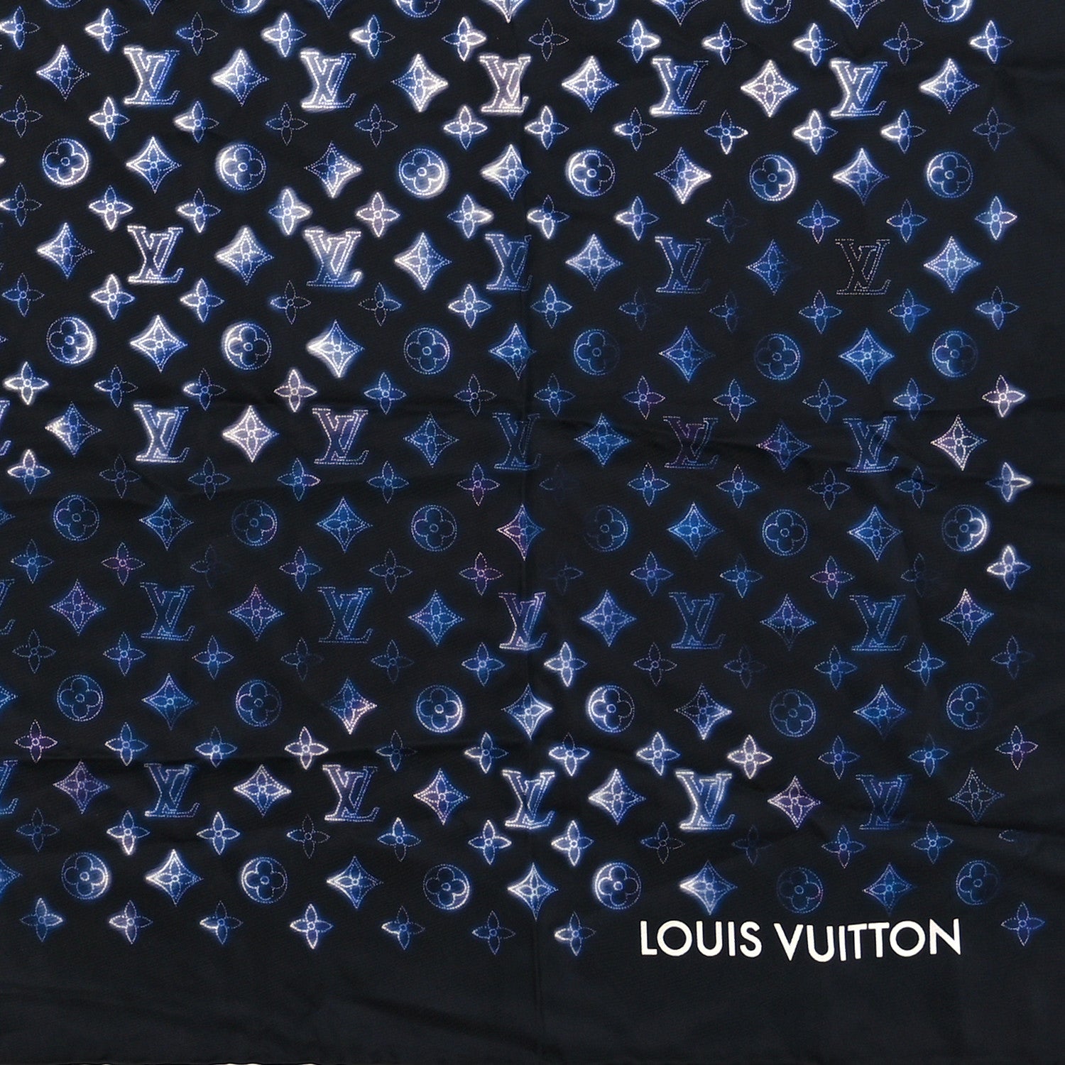 Louis Vuitton Monogram Flight Mode Bandana Blue 2 of 4