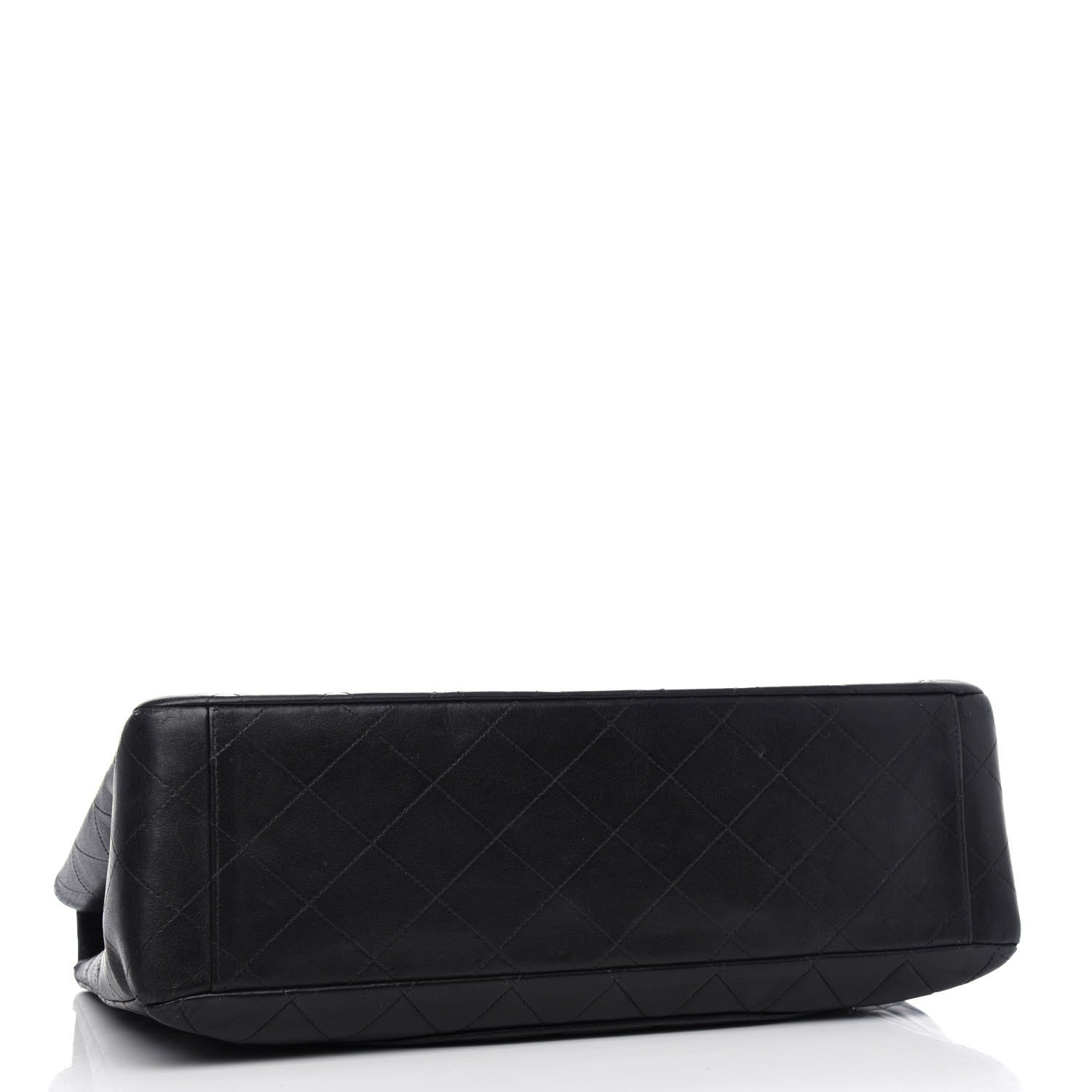 Chanel Lambskin Quilted XL Jumbo Single Flap Black 4 of 11