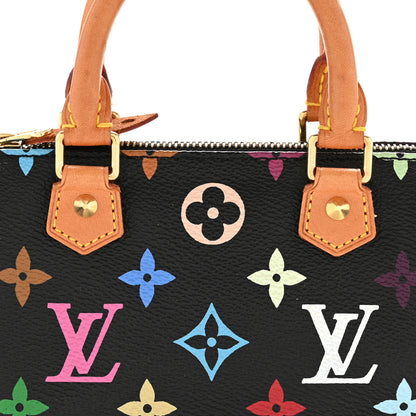 Louis Vuitton Monogram Multicolor Mini Sac HL Speedy Black 8 of 13