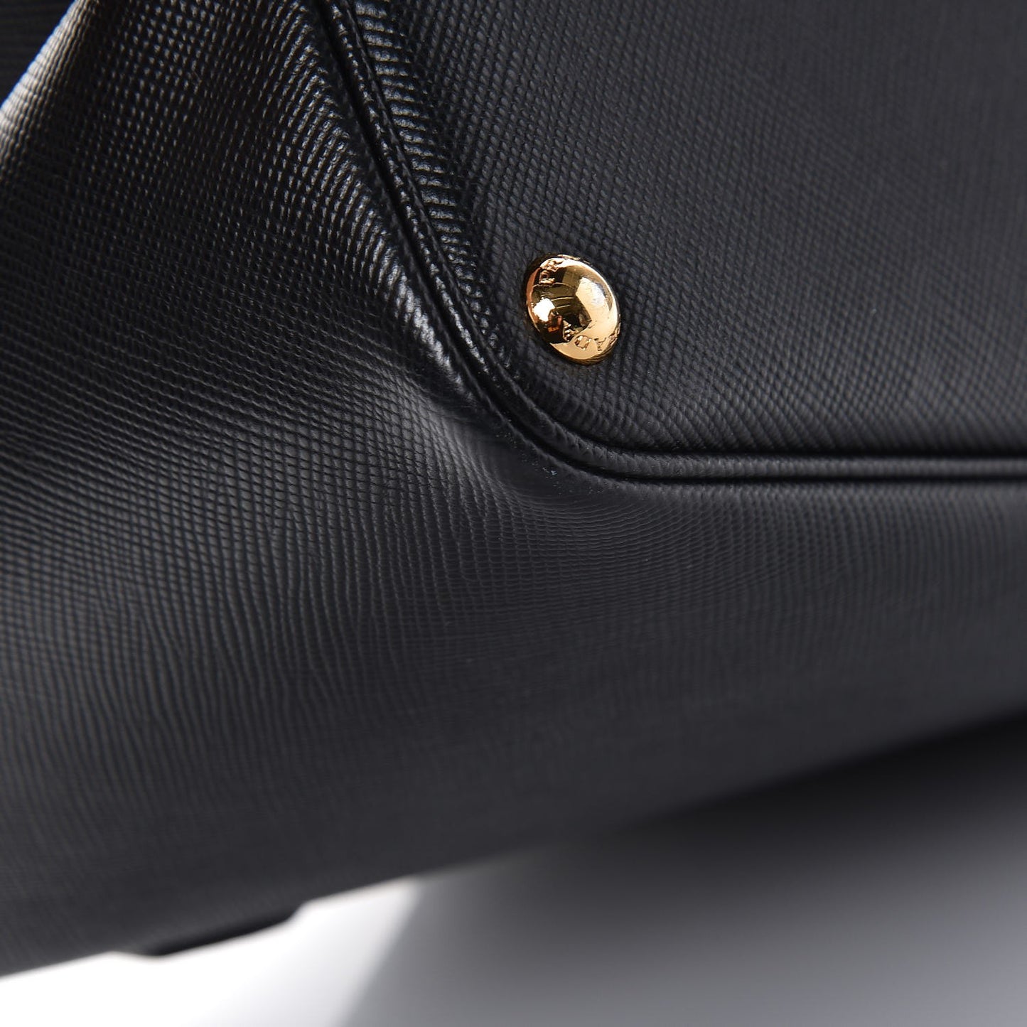 Saffiano Cuir Large Double Bag Nero Black