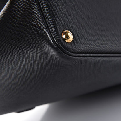 Prada Saffiano Cuir Large Double Bag Nero Black 8 of 10
