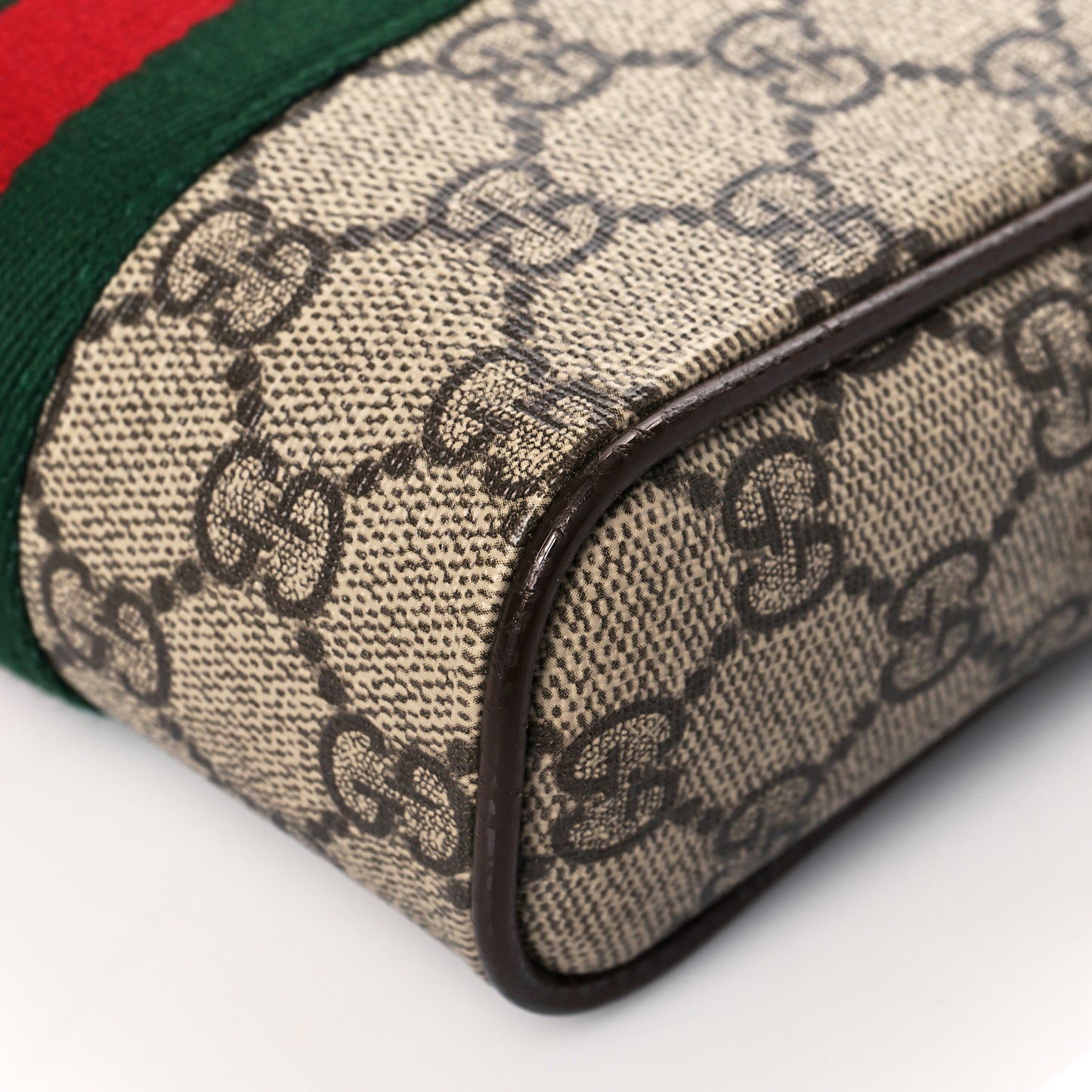 GG Supreme Monogram Web Mini Ophidia Messenger Brown