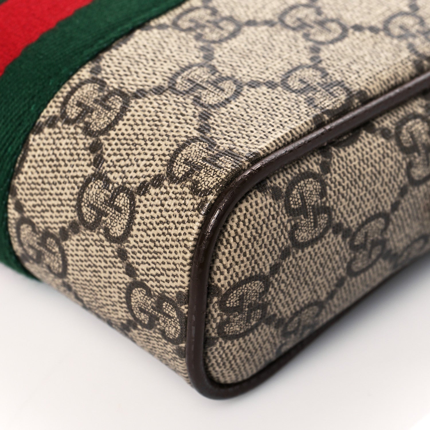 Gucci GG Supreme Monogram Web Mini Ophidia Messenger Brown 10 of 11