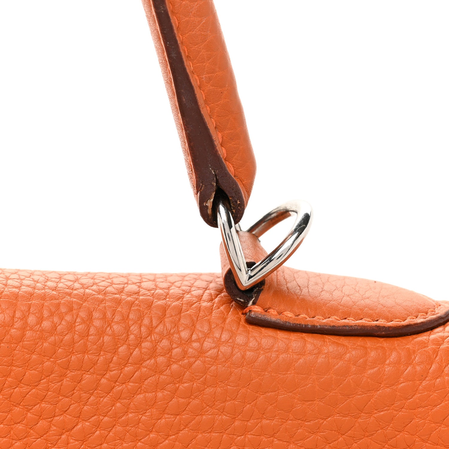 Hermes Taurillon Clemence Kelly Retourne 35 Orange 19 of 26