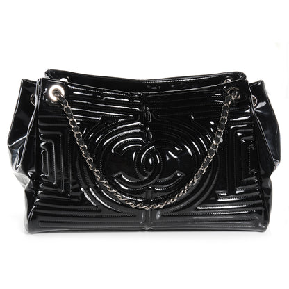 Chanel Vinyl Coco Ming Tote Black 1 of 7