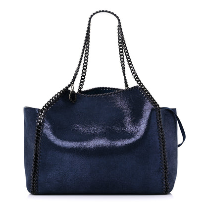 Stella McCartney Chamois Shiny Dotted Reversible Tote Blue 3 of 9