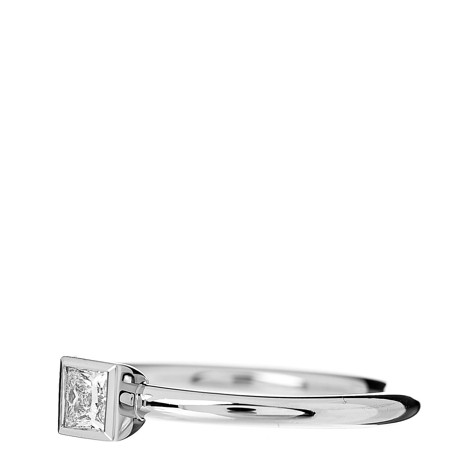 Tiffany Platinum Diamond .16ct Bezet Ring 47 4.25 3 of 5