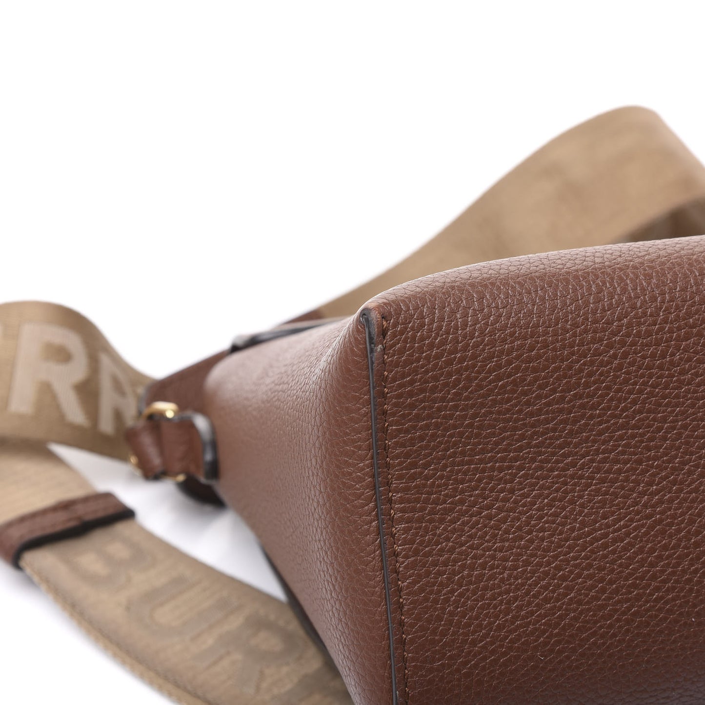 Calfskin Vintage Check Note Crossbody Bag Tan