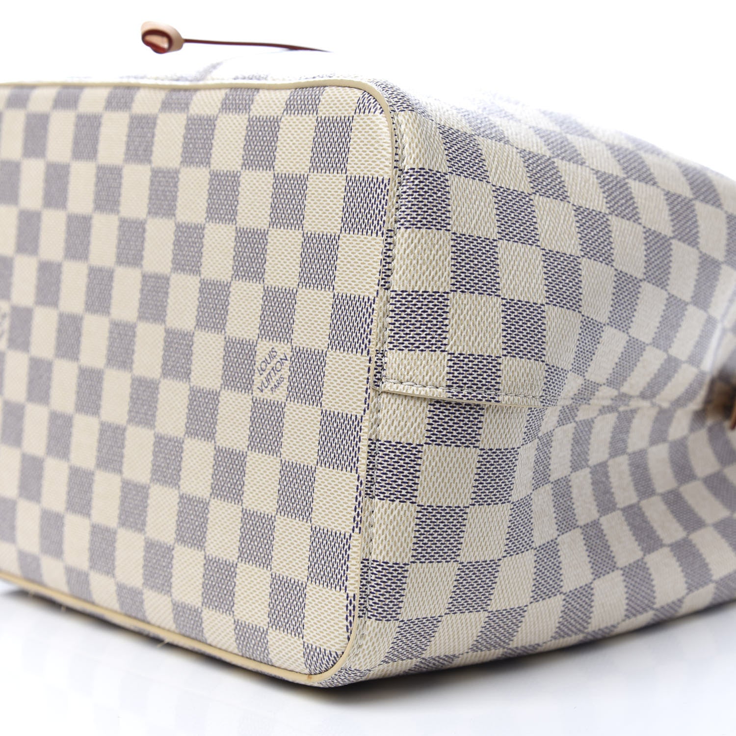Louis Vuitton Damier Azur Braided Neonoe MM Peach Cream 7 of 8