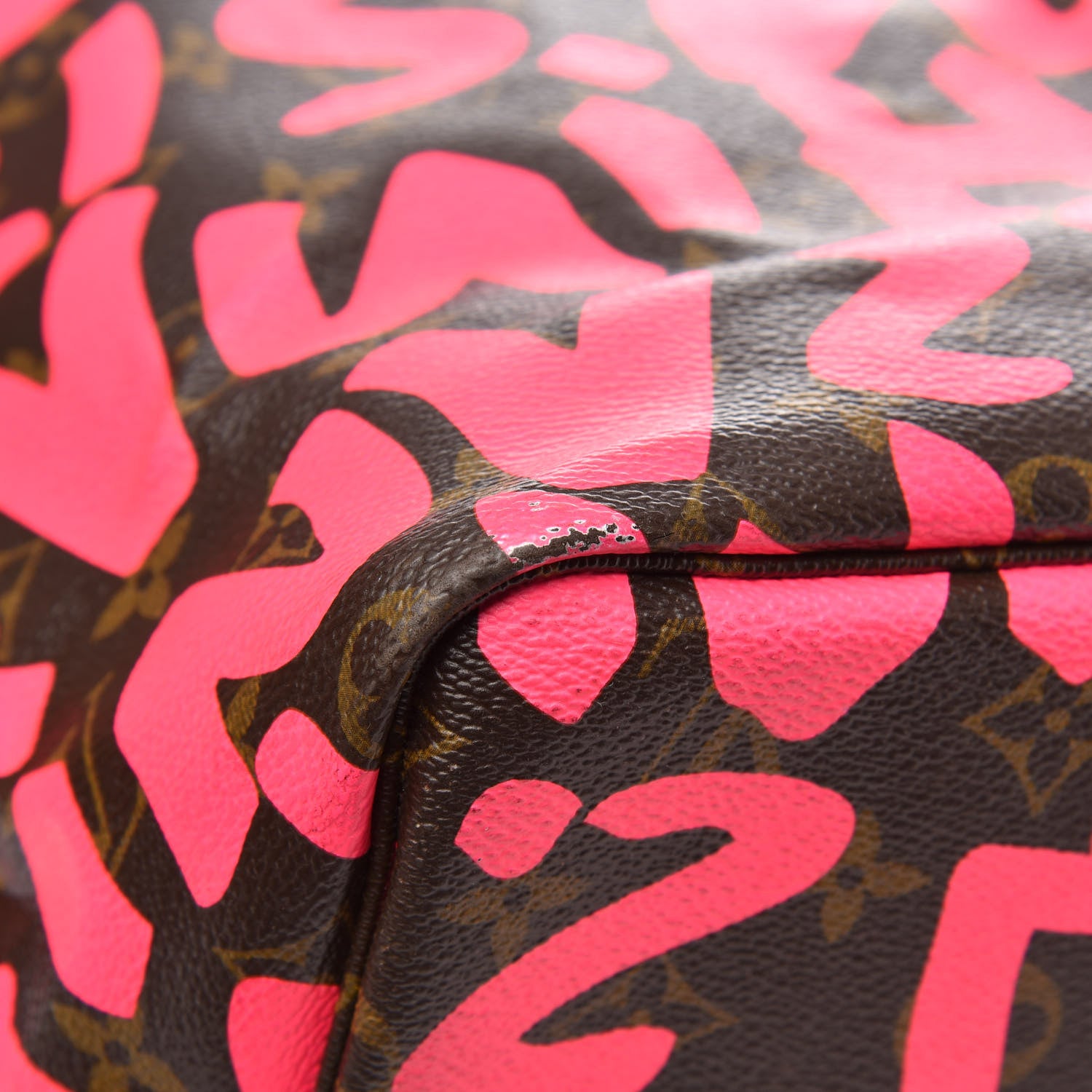 Louis Vuitton Monogram Graffiti Neverfull GM Fuchsia 10 of 15