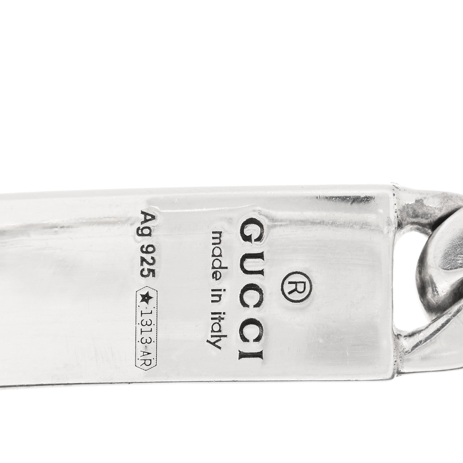 Gucci Sterling Silver GucciGhost Hamlet Skull ID Chain Bracelet 3 of 4