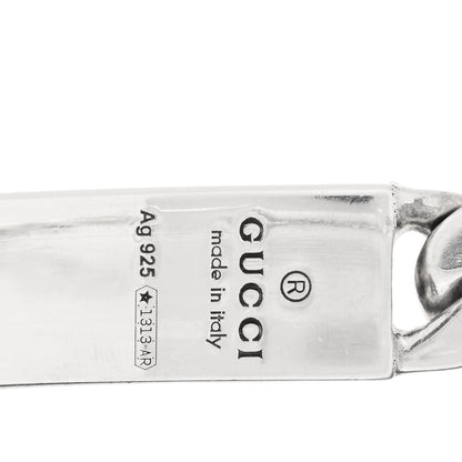 Gucci Sterling Silver GucciGhost Hamlet Skull ID Chain Bracelet 3 of 4