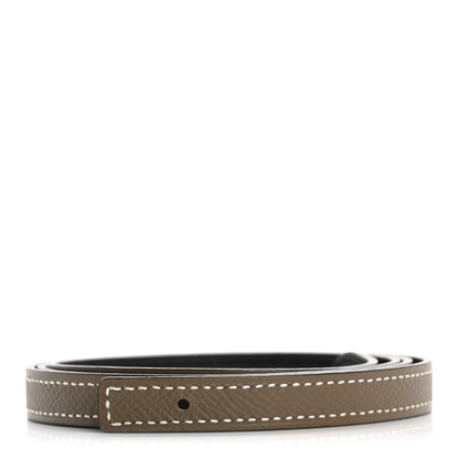 Hermes Swift Epsom 13mm Belt Strap 90 36 Black Etoupe 1 of 7