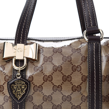 Gucci Crystal Monogram Duchessa Small Boston Bag Brown 16 of 16