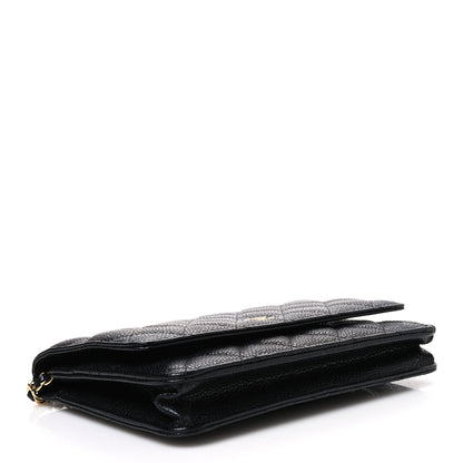 Chanel Caviar Quilted Wallet on Chain WOC Black 4 of 12