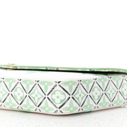 Louis Vuitton Monogram Giant By The Pool 2.0 Felicie Pochette Chain Wallet Jade Green 14 of 15