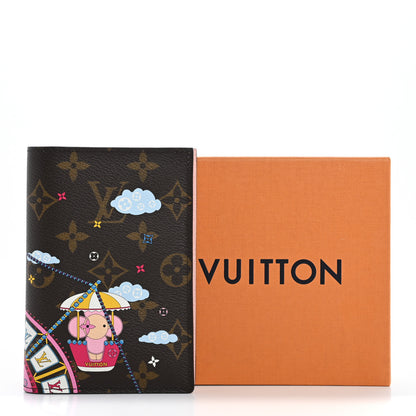 Louis Vuitton Monogram 2020 Christmas Animation Big Wheel Passport Cover Rose Ballerine 8 of 8