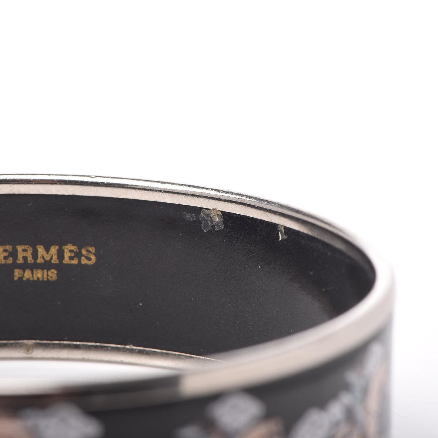 Enamel Printed Wide Galop Volant Bracelet 70