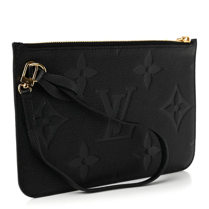 Louis Vuitton Empreinte Monogram Giant Neverfull MM Pochette Black 3 of 7