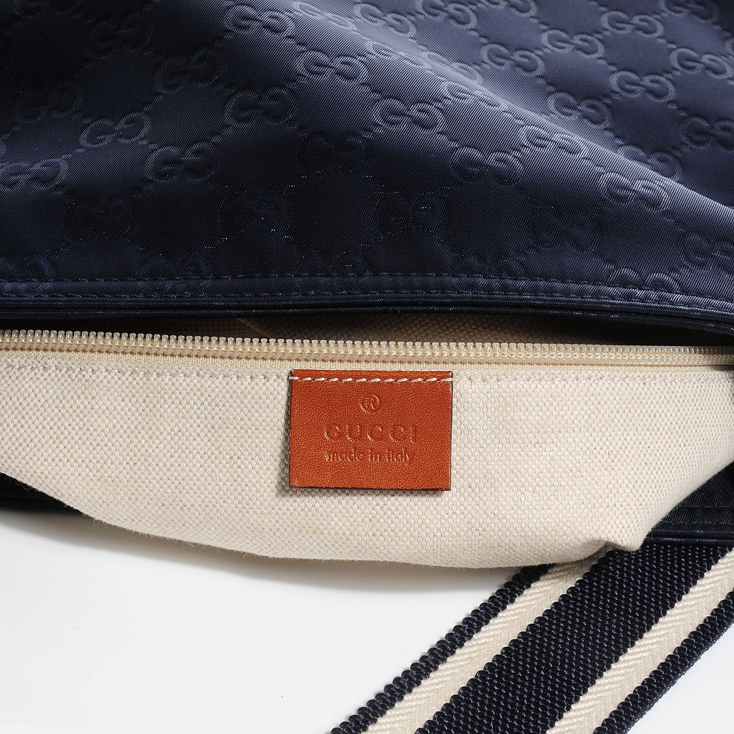 Nylon Monogram Small Messenger Bag Blue