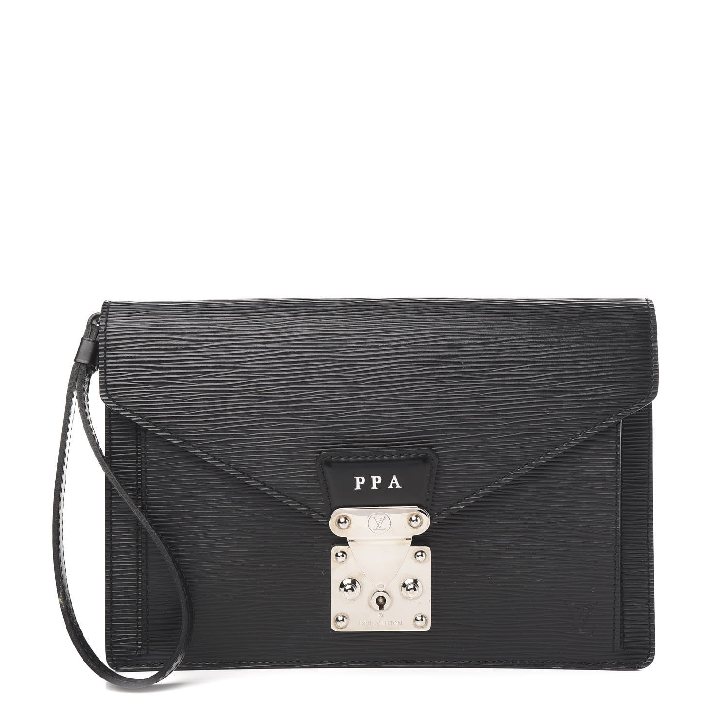 Louis Vuitton Epi Pochette Sellier Dragonne Clutch Black 1 of 9