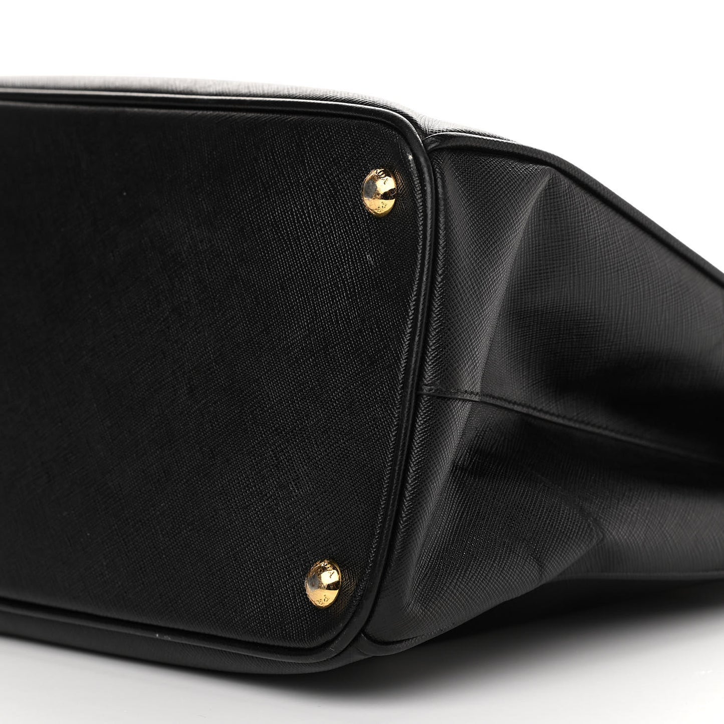 Saffiano Large Galleria Double Zip Tote Black