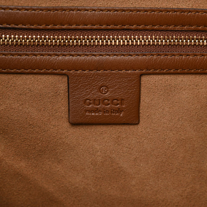 Gucci GG Supreme Monogram Large Linea A Hobo Light Brown 6 of 10