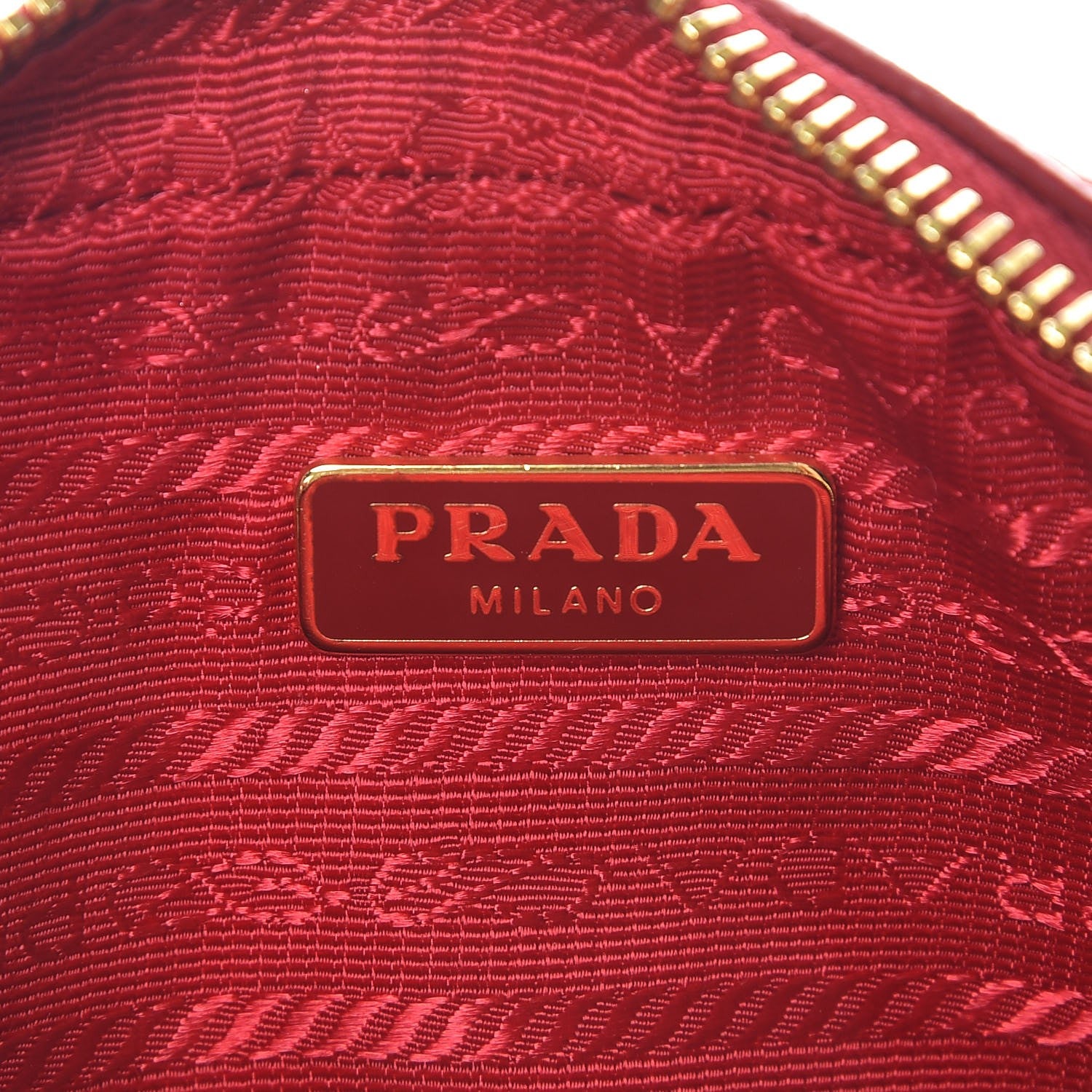 Prada Saffiano Lux Mini Top Handle Crossbody Bag Fuoco 6 of 8