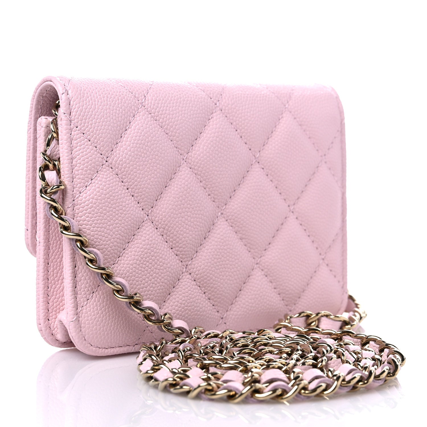 Chanel Caviar Quilted Mini Chain Bag Pink 3 of 11