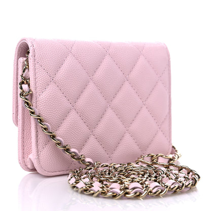 Chanel Caviar Quilted Mini Chain Bag Pink 3 of 11