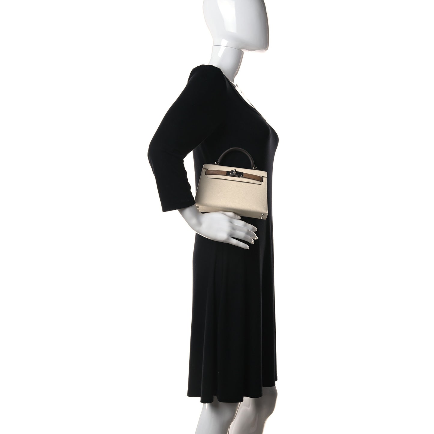 Epsom Mini Kelly Sellier 20 Nata Chai Gris Meyer