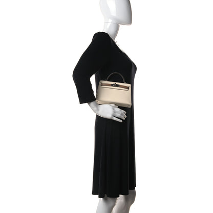 Hermes Epsom Mini Kelly Sellier 20 Nata Chai Gris Meyer 2 of 32