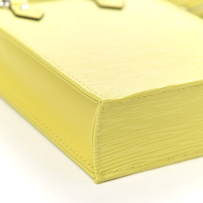 Louis Vuitton Epi Petit Sac Plat Yellow Citron 7 of 9