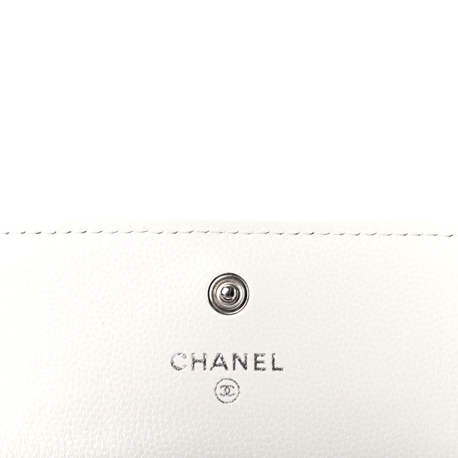 Chanel Caviar Quilted My Everything Flap Card Holder White 6 of 9