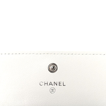 Chanel Caviar Quilted My Everything Flap Card Holder White 6 of 9