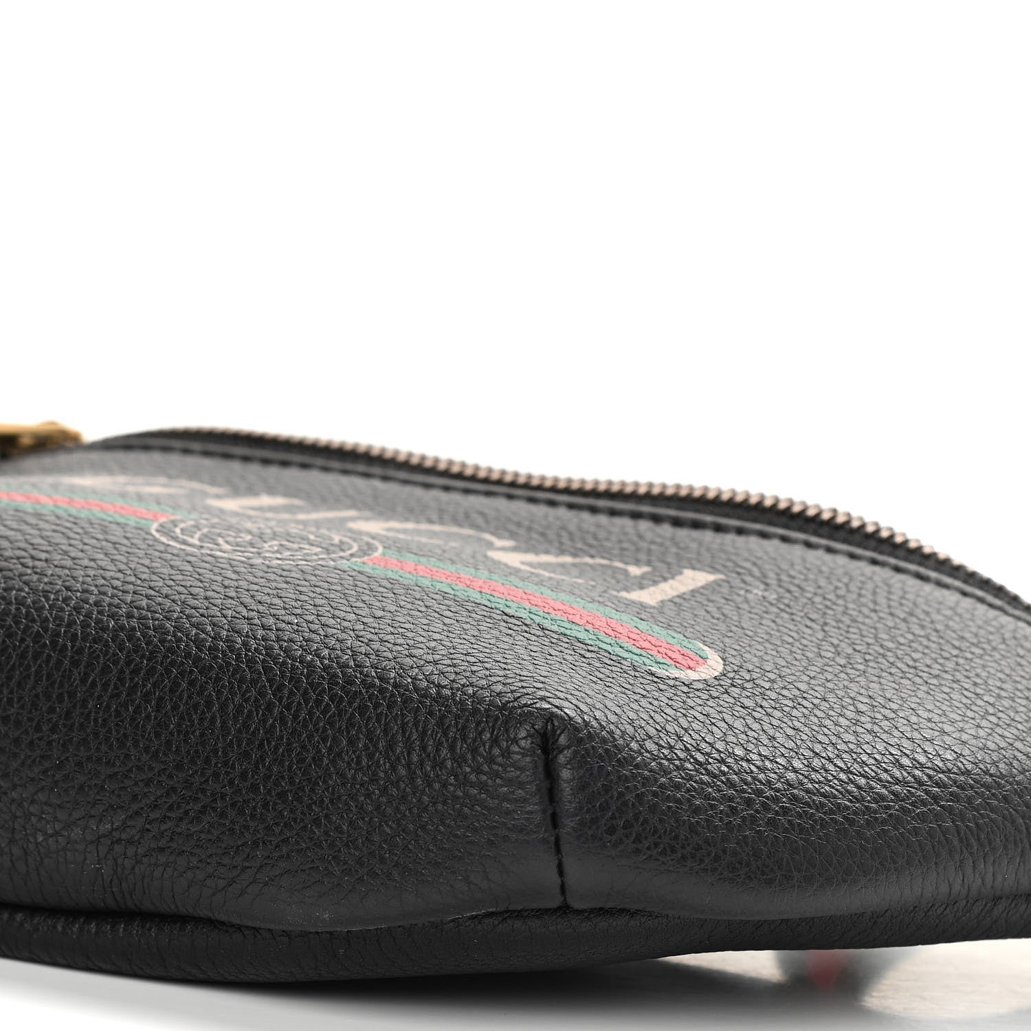 Gucci Grained Calfskin Small Logo Belt Bag Black 10 of 11