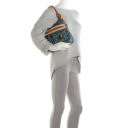 Louis Vuitton Monogram Denim Baggy PM Blue 2 of 7